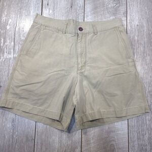 Patagonia Shorts Mens 36 Tan Organic Cotton Canvas Khaki Flat Front STY57643